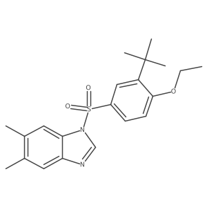 1-(3-tert-butyl-4-ethoxybenzenesulfonyl)-5,6-dimethyl-1H-1,3-benzodiazole Structure