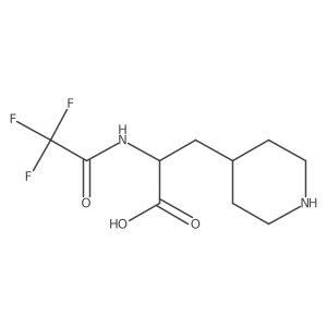 (2S)-3-(piperidin-4-yl)-2-(2,2,2-trifluoroacetamido)propanoic acid Structure
