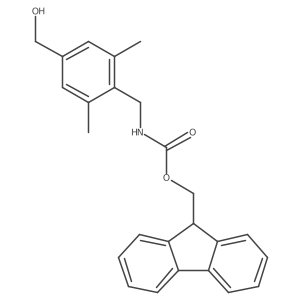 (9H-fluoren-9-yl)methyl N-{[4-(hydroxymethyl)-2,6-dimethylphenyl]methyl}carbamate结构式