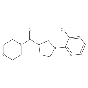 4-[1-(3-Chloropyridin-2-yl)pyrrolidine-3-carbonyl]morpholine Structure