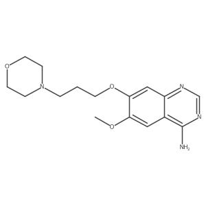 4-Amino-6-methoxy-7-(3-morpholinopropoxy)quinazoline结构式