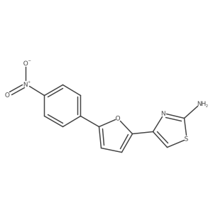 4-(5-(4-Nitrophenyl)furan-2-yl)thiazol-2-amine结构式