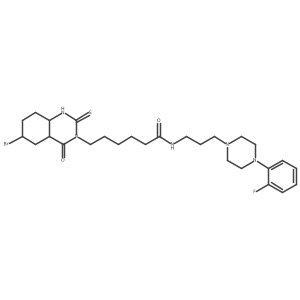 6-(6-bromo-4-oxo-2-sulfanylidene-1,2,3,4-tetrahydroquinazolin-3-yl)-N-{3-[4-(2-fluorophenyl)piperazin-1-yl]propyl}hexanamide结构式