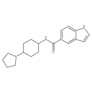 N-[4-(1-Pyrrolidinyl)cyclohexyl]-1H-indazole-5-carboxamide Structure