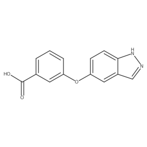 3-(1H-indazol-5-yloxy)benzoic acid结构式