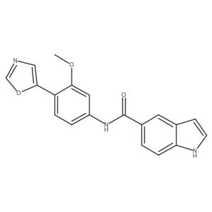 N-[3-Methoxy-4-(5-oxazolyl)phenyl]-1H-indole-5-carboxamide Structure