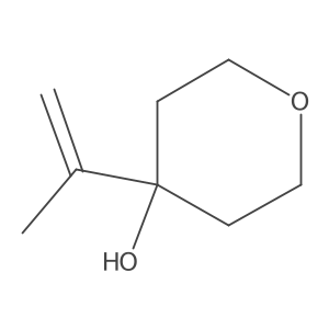 4-(Prop-1-en-2-yl)oxan-4-ol结构式
