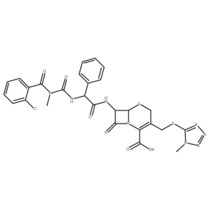 Chlorobenzoylureidocephalosporin结构式