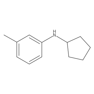 N-Cyclopentyl-3-methylaniline结构式