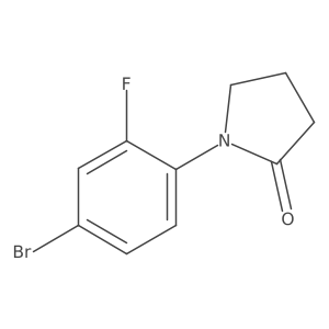 1-(4-Bromo-2-fluorophenyl)pyrrolidin-2-one Structure