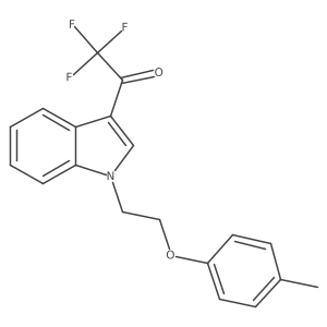 2,2,2-Trifluoro-1-[1-[2-(4-methylphenoxy)ethyl]-1H-indol-3-yl]ethanone Structure