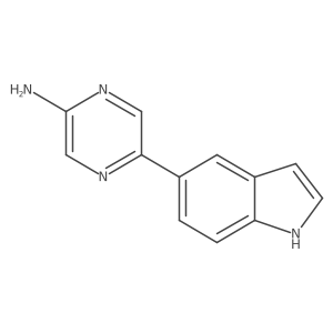 5-(1H-indol-5-yl)-pyrazin-2-ylamine Structure