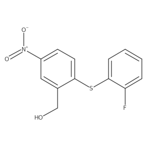 2-[(2-Fluorophenyl)thio]-5-nitrobenzenemethanol Structure