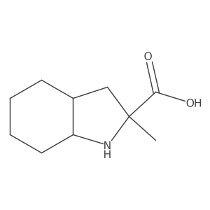 (2R)-2-Methyloctahydro-1H-indole-2-carboxylic acid Structure