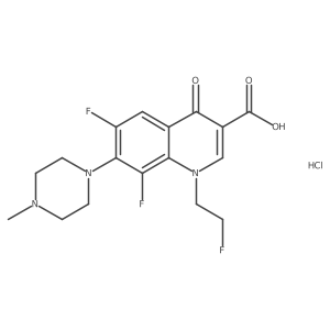 Fleroxacin hydrochloride Structure