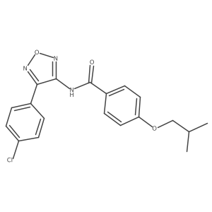 N-[4-(4-chlorophenyl)-1,2,5-oxadiazol-3-yl]-4-(2-methylpropoxy)benzamide Structure