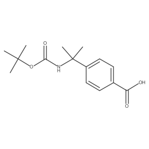 4-(2-(Tert-butoxycarbonylamino)propan-2-YL)benzoicacid Structure