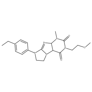 6-(4-Ethylphenyl)-2-(2-methoxyethyl)-4-methyl-4a,7,8,9a-tetrahydropurino[7,8-a]imidazole-1,3-dione Structure