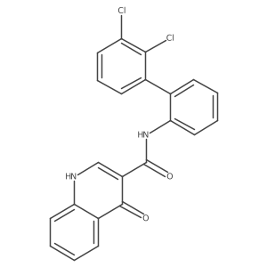 N-[2-(2,3-dichlorophenyl)phenyl]-4-oxo-1H-quinoline-3-carboxamide Structure