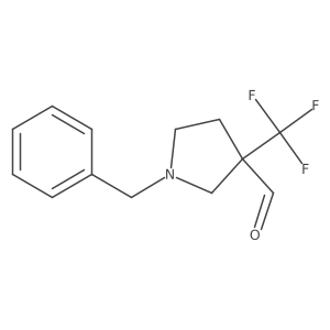 1-Benzyl-3-(trifluoromethyl)pyrrolidine-3-carbaldehyde Structure