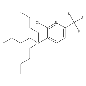 2-Chloro-3-(tributylstannyl)-6-(trifluoromethyl)pyridine Structure