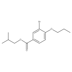 2-Methylpropyl 3-bromo-4-propoxybenzoate结构式