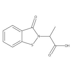 2-(3-Oxo-2,3-dihydro-1,2-benzothiazol-2-yl)propanoic acid结构式