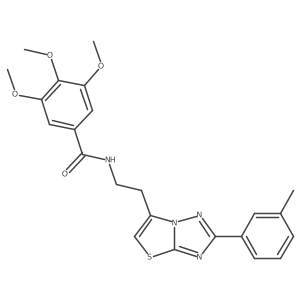 3,4,5-trimethoxy-N-(2-(2-(m-tolyl)thiazolo[3,2-b][1,2,4]triazol-6-yl)ethyl)benzamide Structure