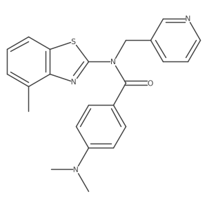4-(dimethylamino)-N-(4-methylbenzo[d]thiazol-2-yl)-N-(pyridin-3-ylmethyl)benzamide Structure