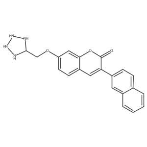3-Naphthalen-2-yl-7-(tetrazolidin-5-ylmethoxy)chromen-2-one Structure