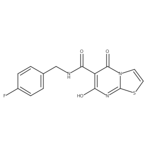 N-(4-fluorobenzyl)-7-hydroxy-5-oxo-5H-thiazolo[3,2-a]pyrimidine-6-carboxamide结构式
