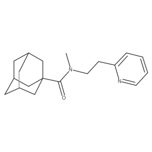 N-methyl-N-[2-(pyridin-2-yl)ethyl]adamantane-1-carboxamide Structure