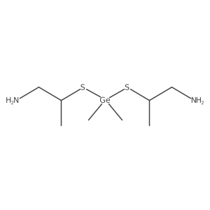 2,2'-((Dimethylgermylene)dithio)bis(1-propylamine) Structure