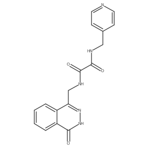 N-[(4-oxo-3,4-dihydrophthalazin-1-yl)methyl]-N'-(pyridin-4-ylmethyl)ethanediamide Structure