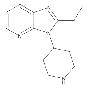 2-Ethyl-3-piperidin-4-YL-3H-imidazo[4,5-B]pyridine结构式