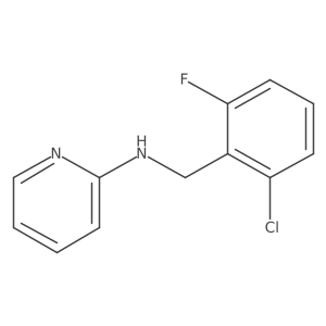 N-(2-chloro-6-fluorobenzyl)pyridin-2-amine结构式