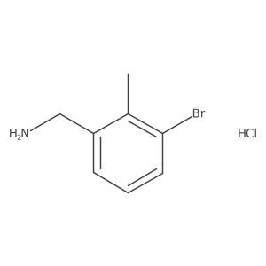 3-Bromo-2-methyl-benzylamine hydrochloride结构式