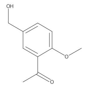 1-[5-(Hydroxymethyl)-2-methoxyphenyl]ethanone结构式