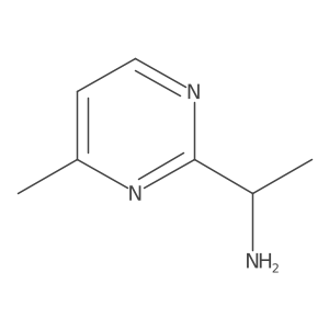 1-(4-Methylpyrimidin-2-YL)ethan-1-amine结构式