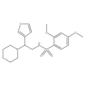 2,4-dimethoxy-N-(2-morpholino-2-(thiophen-3-yl)ethyl)benzenesulfonamide Structure