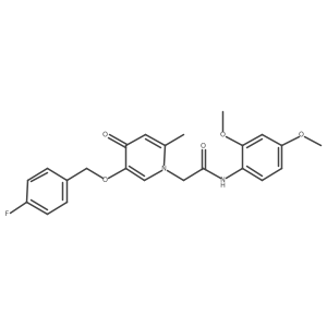 N-(2,4-dimethoxyphenyl)-2-(5-((4-fluorobenzyl)oxy)-2-methyl-4-oxopyridin-1(4H)-yl)acetamide Structure