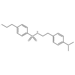 N-(4-(dimethylamino)phenethyl)-4-propylbenzenesulfonamide Structure