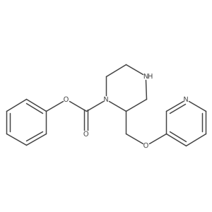 Phenyl 2-[(3-pyridinyloxy)methyl]-1-piperazinecarboxylate Structure