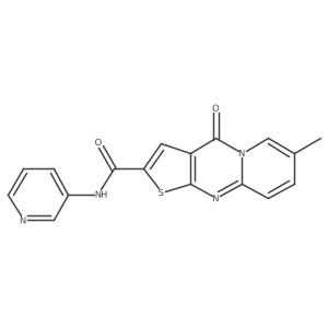 12-methyl-2-oxo-N-(pyridin-3-yl)-6-thia-1,8-diazatricyclo[7.4.0.0^{3,7}]trideca-3(7),4,8,10,12-pentaene-5-carboxamide结构式