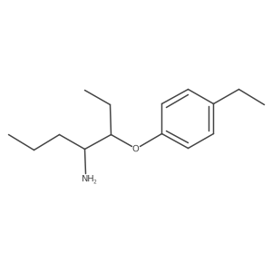 3-(4-Ethylphenoxy)-4-heptanamine Structure