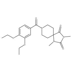 8-(3,4-Diethoxybenzoyl)-1,3-dimethyl-1,3,8-triazaspiro[4.5]decane-2,4-dione Structure