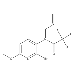 3-Bromo-3-(N-allyl-N-trifluoroacetyl)amino-6-methoxypyridine Structure