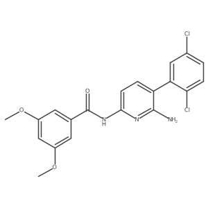 N-[6-amino-5-(2,5-dichlorophenyl)pyridin-2-yl]-3,5-dimethoxybenzamide Structure
