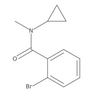 2-bromo-N-cyclopropyl-N-methylbenzamide结构式
