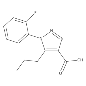 1-(2-Fluorophenyl)-5-propyl-1h-1,2,3-triazole-4-carboxylic acid结构式